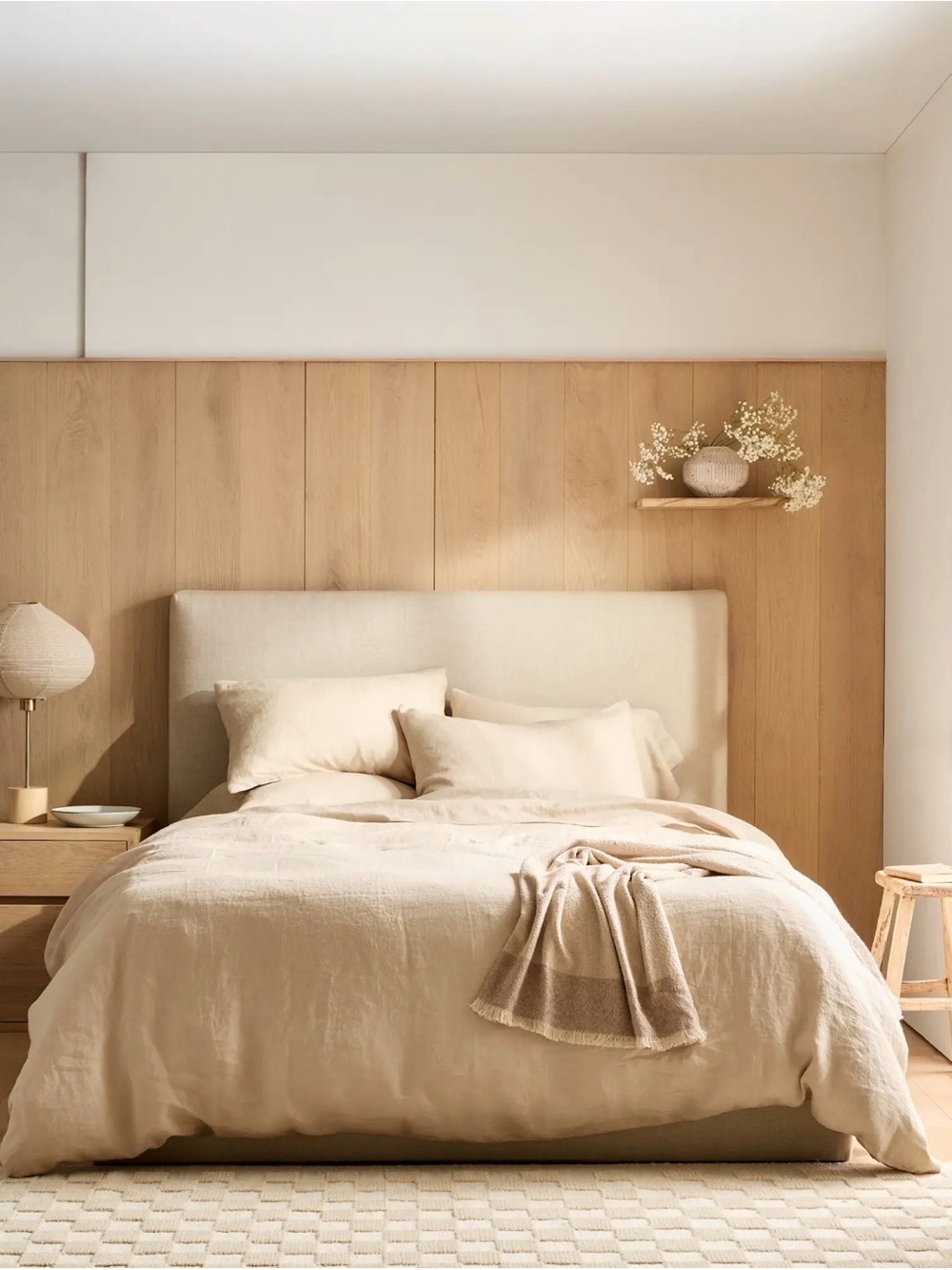 Quince European Linen Duvet Cover Set - Oat